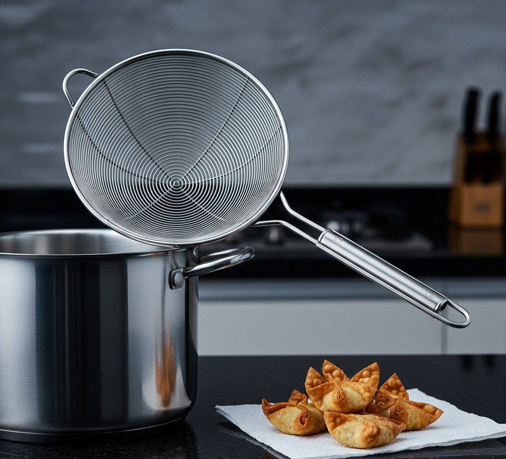 Professional Stainless Steel Spider Strainer