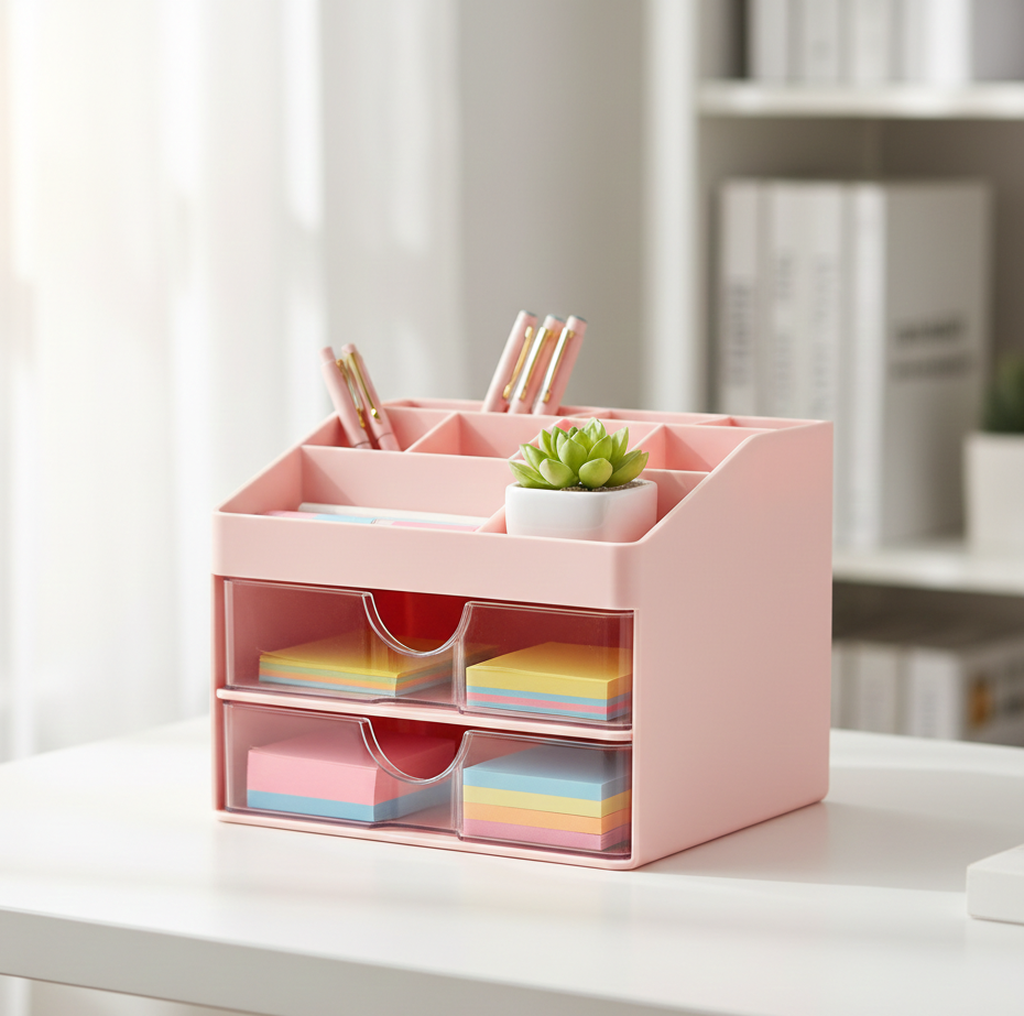 2-Tier Multi-Functional Desktop Home Organizer