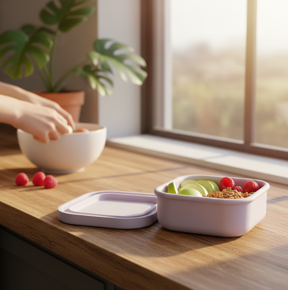 Eco-Friendly Silicone Snack & Storage Box