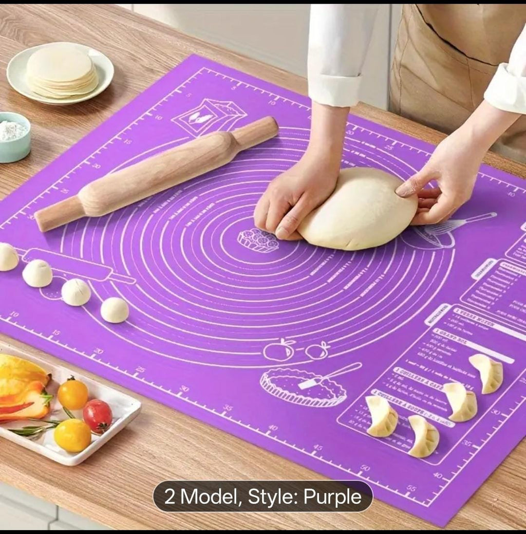 Extra-Large Non-Stick Silicone Roti Mat – Precision Kneading & Rolling Sheet